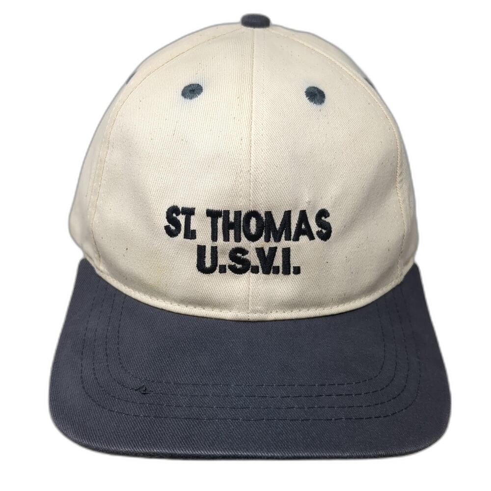 St. Thomas U.S.V.I. Slideback Baseball Cap Multi One Size Embroidered Del Sol